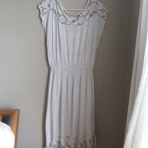 Vintage Floral Embroidered Sundress